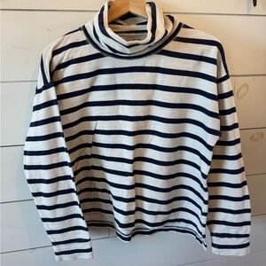 J.Crew Turtleneck Striped Top